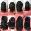 Perruque de bandeau entier vendeur de cheveux humains corps vague d'eau profonde pour les femmes noires droite Afro crépus bouclés aucune dentelle faite à la Machine Wig5232539