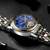 Lige impermeável esporte relógio mens relógios top marca luxo relógio para homens clássico automático mecânico relógio de pulso 210527