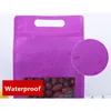 50st 3d bärbar tjock plastfönster Zip Widen Bottom Receptable Snack Spice Socker Party Presenter Packaging Pouches 210724