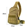 Sac à bandoulière militaire en plein air Sports Escalade Sac à dos Épaule Tactique Randonnée Camping Chasse Daypack Pêche Sac à dos X113D Q0721