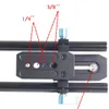 Sistema di supporto per asta di guida da 15 mm Stabilizzatore video Piastra di base del dispositivo di scorrimento della pista Vite da 1/4 "a sgancio rapido per fotocamera Canon Nikon Sony DSLR