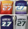 Mens College Basketball Jerseys Donovan 45 Mitchell Jersey Venta al por mayor Barato Rudy 27 Gobert Mike 10 Conley Azul Blanco Naranja Púrpura Tamaño S-2XL