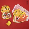 Gift Wrap Cute Pet Tiger 3D Money Box Bag 2022 Year Red Envelope Cartoon Flera tryckkuvert