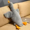 Pato bonito brinquedo de pelúcia grande ganso branco crianças brinquedos almofada macia bebê dormir travesseiro recheado animal bonecas menina presente de natal 50cm 90cm5508637