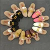 Designer Launches Hair Slipper Half Rabbit Flat Drag Fall Winter Women S Shoes Thick Fluffy Warm Mule B hoes