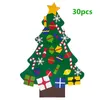 Décorations de Noël enfants bricolage feutre arbre joyeux pour la maison 2021 Ornements Noel Navidad Noël cadeaux année 2022