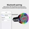 Bluetooth FMトランスミッタ車7色LEDバックライトラジオアダプターハンズフリーMP3音楽プレーヤー