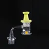 Quartz Banger 14mm 18mm Mannelijk Joint MET VEURIAUVULIAU KUNSTIGE ANDERE ROKALE TOEPERKING Toegangsverklaren Kleuren Bubble Draaiende Carb Cap en Terp Pearl voor DAB RIGHT Glass Bongs