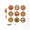 Sacs-cadeaux de Noël Vintage Kraft Paper Apples Candy Case Party Gift Xmas Santa Snowman Hand Bag Wrapped Package Decorations GGE1879