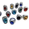 Cluster JewelryWholesale 50st Mix Lot Antik Sier Rings Mens kvinnor Vintage Gemstone Jewelry Party Ing Ring Ship Drop Delivery 2021 Tkifa