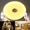 Tiras LED Luz de tira de neón 1M 2M 3M 4M 5M Cinta de cinta flexible regulable 2835 120leds / m Luces impermeables de 6x12 mm para decoración de bricolaje