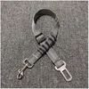 Pet elastic reflective dog Collars safety car seat belt dogs seats belts lead traction rope chain WY1297