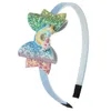 Meisje Baby Regenboog Hoofdband Kid Accessoires Sequin Fruit Bowknot Hair Sticks Cartoon Kinderen Glanzende Boog Kinderen