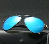 Óculos de sol polarizados da moda Men 60mm Designer Metal Frame Sol óculos ao ar livre UV400 dirigindo óculos para masculino