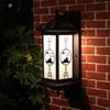 Vintage Outdoor Solar Lampen Wall Mounted Lights Chinese stijl Waterdichte aluminium Draadloze Tuin Courtyard Aisle Lighting Light