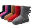 Vente chaude nouveau design classique bottes de neige pour femmes australiennes 32800 nœud papillon botte chaude courte US3-12 EUR 35-44 chaussures de haute qualité