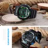 Мода спортивные часы мужчины водостойкие светодиодные кварцевые часы WRSIT мужчины часы цифровые спортивные часы 1539C мужская наручные часы с датой Q0524