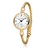 Small Gold Bangle Armband Luxury Watches rostfritt stål retro damer kvarts armbandsur mode casual kvinnor klänning watch4415079