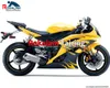 Pour Yamaha YZF-R6 YZF R6 2008 2009 2010 Carénages YZF600 R6 YZF 600 R6 2008-2016 08-16 Couverture de corps de vélo de route jaune noir (moulage par injection)