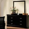US Stock Home Furniture III Dresser med sex lådor i svart 19505 A50