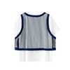 Lato Moda Design Loose Plus Size Vest O Neck T-shirt Dwuczęściowy zestaw 210615