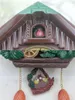 House Shape Wall Cuckoo Vintage Bird Bell Timer Soggiorno Pendolo Artigianato Orologio d'arte Orologio Home Decor 1PC 210325