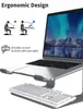 Supporto per laptop in alluminio per scrivania compatibile con Mac MacBook Pro Air Apple Notebook, supporto portatile ergonomico con alzata in metallo LS1 grigio