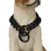 15mm Rvs Dog Chain Metal Training Pet Collars Dikte Gouden Zilver Slip Honden Kraag voor Grote Honden Pitbull Bulldog 664 V2