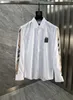 2021 Designer Mens long-sleeved shirt Fashion embroidery letters business classic shirts skateboard casual top men s T-shirts M-XXXL