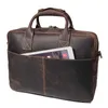 Messenger Bags Casual Male LACHIOUR Crazy Horse Leather Man Handbag Shoulder Laptop Briefcase