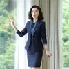 Women's suits with high quality Casual pants suit Temperament Slim Jacket Office Set Two sets of business uniforms 210527