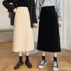 green corduroy skirt