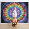 Arazzi colorati appesi a parete Indian Mandala Tapestry Hippie Chakra Tapestry Boho Decor Wall Cloth Yoga Mats Tessuto bohémien 210609