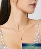 Bamoer véritable 925 en argent Sterling coeur pendentif collier pour femmes argent Double couches femme colliers bijoux fins BSN168 prix usine conception experte qualité
