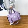 Waterproof Sports Fitness Bag Justerbar Gym Yoga Big Travel Duffle Handväska för kvinnor Weekend Travel Bag Bolsa Sac 220225