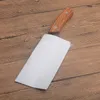 En stock!! Couteau de chef fabriqué à la main en Chine Lame satinée en acier à haute teneur en carbone Manche en bois pleine soie Couteaux droits à lame fixe