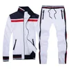 Spring Autumn Men Tracksuits Polo Sweatshirts Horse embroidery Jogger Sporting Suit Mens sportswear Set Plus Size M-2XL249n