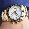 Reloj para hombre de moda 40 mm Relojes mecánicos automáticos Life Reloj de pulsera dorado resistente al agua Correa de acero inoxidable Alta calidad Orologio di lusso Relojes de pulsera Regalo