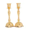 Candle titulares europeu casamento porta coleção chapeamento ouro prata vintage metal material candelero grandes velas de cera