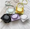 PB0013 Fashion Women's Chain Handbag PU Leather Single Shoulder Bags Messenger Bag Black White Yellow Green Purple 5 Colors 10pcs