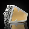 Eheringe Liemjee Persönlichkeit Löwenschädel Ring kreativer Invisible Box Aufbewahrung Schmuck für Männer Frauen Spitzenmarke Namour Charm Gift A6130209