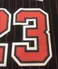 2021 Koszykówka Jersey Mens 23 Michael Scottie 33 Pippen Mesh Retro Dennis 91 Rodman Paski Blue Red Black White Wysokiej jakości