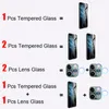 Fullt täckt tempererat glas för iPhone 11 Pro X XR XS Max Camera Lens Skärmskydd för iPhone 6 6S 7 8 plus skyddsglas