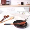 Spoons 4 Pcs Wooden Long Handle Stirring Portable Eating Mixing Soup Eco Friendly Table Home Kitchen