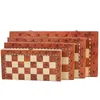 Trä schack Set International Chess Entertainment Game Set Folding Board Educational Durable och slitstarkt underhållning 33 Z2