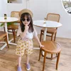 Korean style yellow dot cotton casual shorts Summer loose 210508