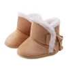 Zimowe buty dla dzieci First Walkers Moda Baby Girls Buty Futro Śnieg Ciepłe buty Wysokiej jakości G1023