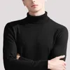 6-Color Turtleneck Sweater Masculino Outono e Inverno Estilo Moda Casual Slim Fit Color Sólido Warmth Pullover Marca 210918