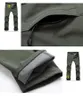 Stretch Wodoodporne spodnie Dorywczo Spodnie Mężczyźni Zimowe Ciepłe Reker Rekin Skóry Długie Spodnie Spodnie Dysfunda Męska Tactical Army Spodnie robocze S-3XL 210616