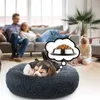 Produits pour animaux de compagnie Chat rond Lit pour chien Long en peluche Chaud Chat de couchage Tapis pour chien Panier pour chien Coussin pour animaux de compagnie Portable Chat Maison Cama Gato Lavable 210713